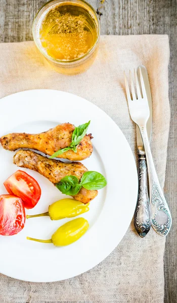 Grilled chicken legs — Stock Photo, Image