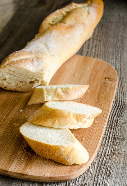 Sliced french bread baguette — Stock Photo, Image