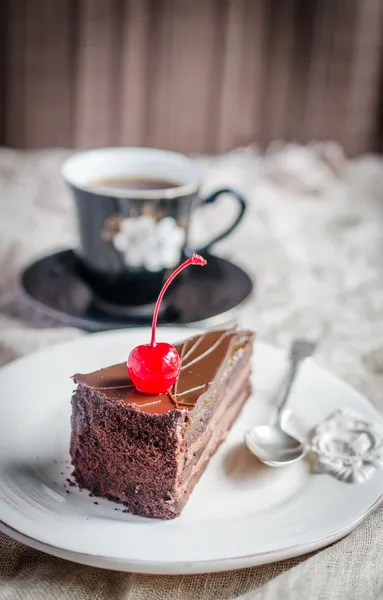 Bolo de chocolate — Fotografia de Stock