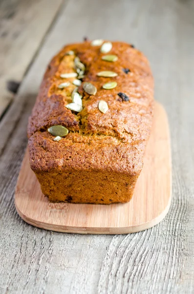 Loaf of pumpkin bread — Stock Photo, Image