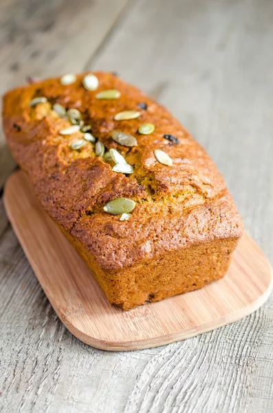 Loaf of pumpkin bread — Stock Photo, Image