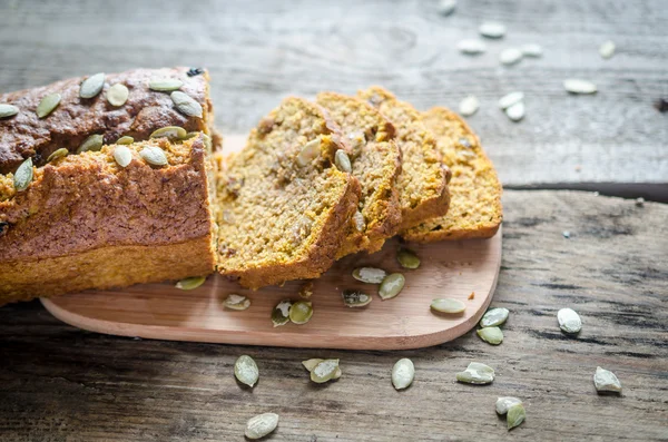 Loaf of pumpkin bread — Stock Photo, Image