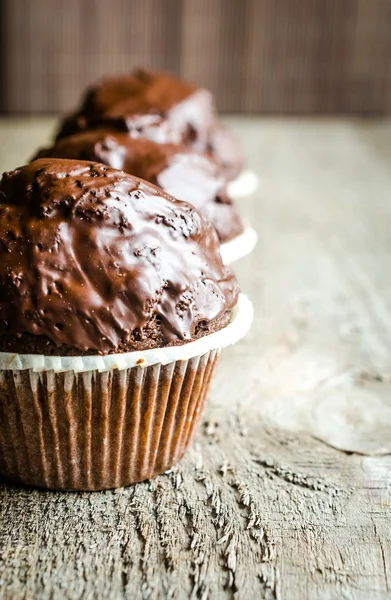 Čokoládové muffiny — Stock fotografie