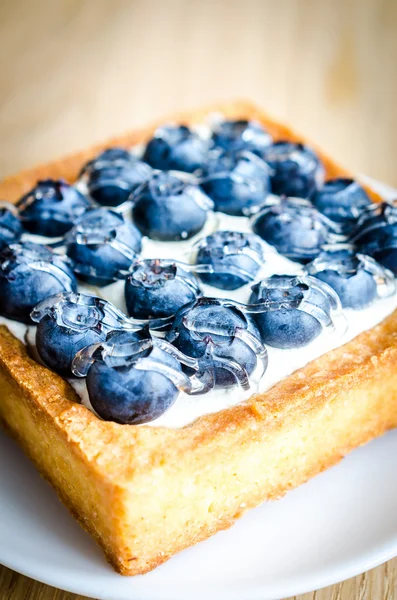 Bolo de mirtilo — Fotografia de Stock