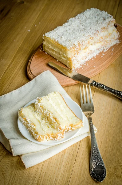 Beyaz Melek gıda pasta — Stok fotoğraf