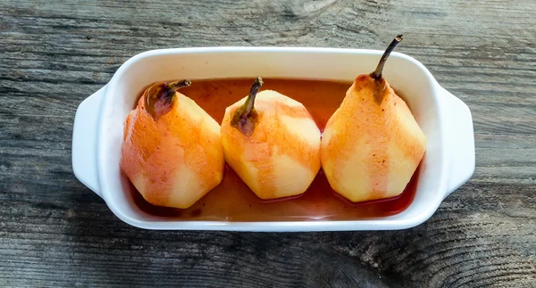 Poached pears — Stock Photo, Image