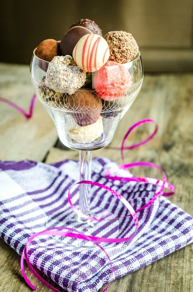 Caramelle al cioccolato di lusso — Foto Stock