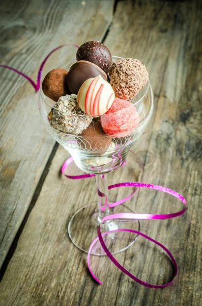 Caramelle al cioccolato di lusso — Foto Stock