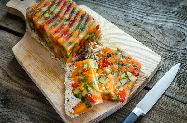 Galantina de frango com legumes — Fotografia de Stock