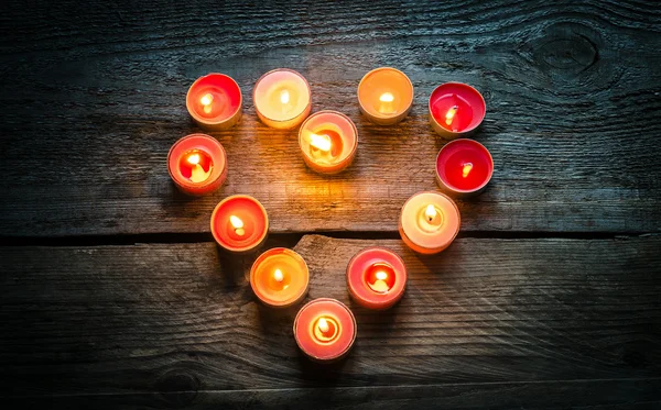 St Valentine's day candles