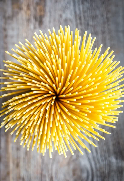 A bunch of spaghetti: top view — Stock Photo, Image