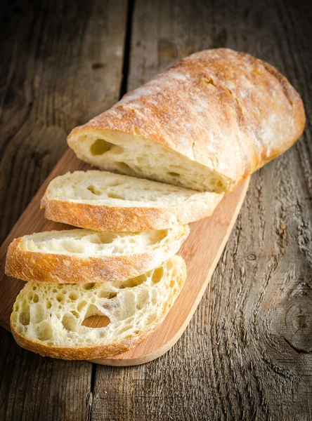 Ciabatta affettata — Foto Stock