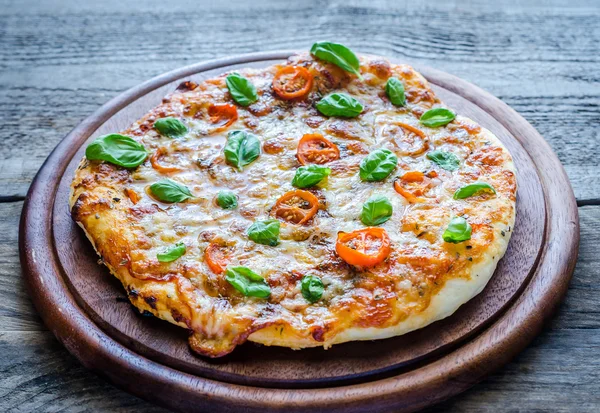 Pizza Margherita homemade — Stock Photo, Image