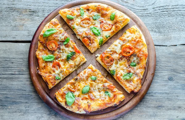 Pizza Margherita homemade — Stock Photo, Image