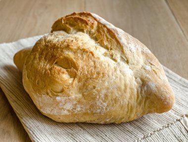 Beyaz ekmek ahşap tablo