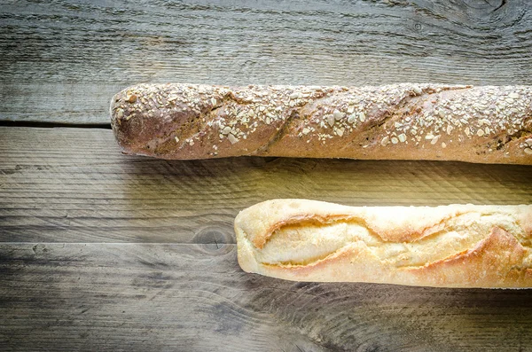 Wheat and Rye Baguettes — Stock Photo, Image