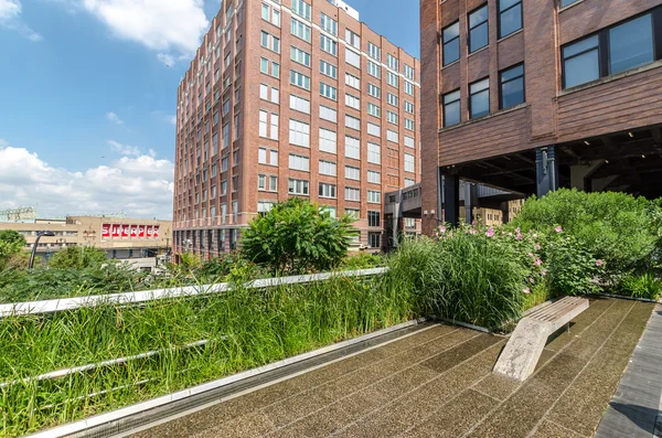 Nova Cidade Iorque Julho Vista Panorâmica High Line Park Julho — Fotografia de Stock