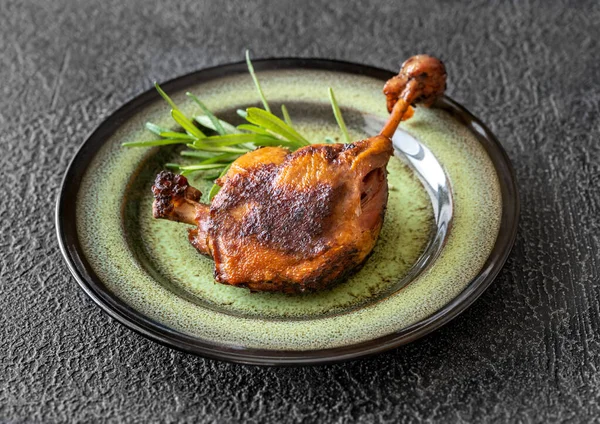 Duck Confit Французское Блюдо Приготовленное Утиных Лапок — стоковое фото