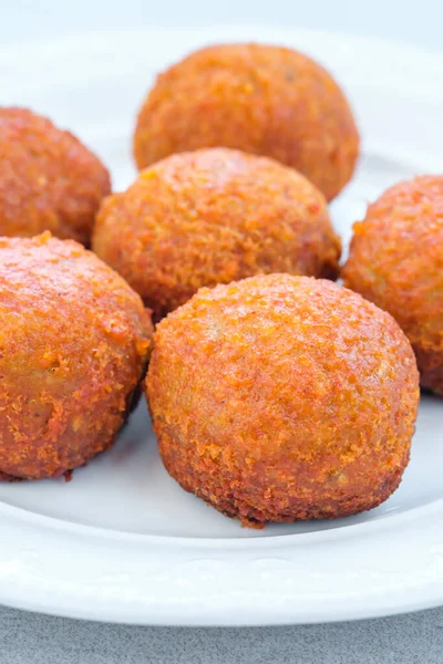 Bunch Fish Balls Plate — Stock Photo, Image