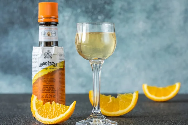 Sumy Ukraine Jul 2022 Bottle Angostura Orange Bitters Angostura Concentrated — Foto Stock