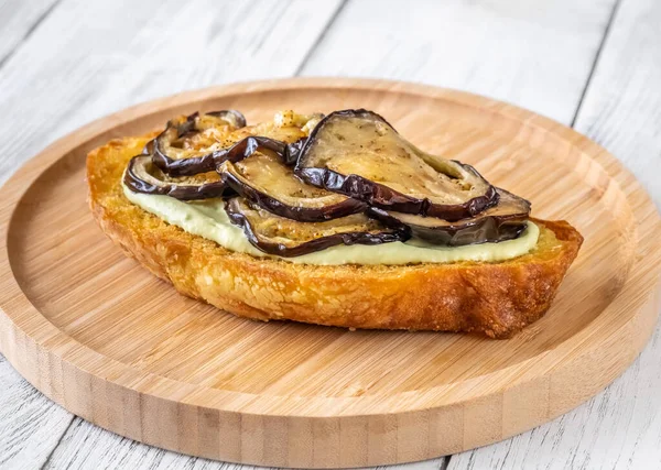 Sandwich Grilled Eggplant Avocado Mayo — Fotografia de Stock