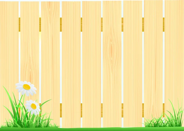 Wooden fence — Stock Vector