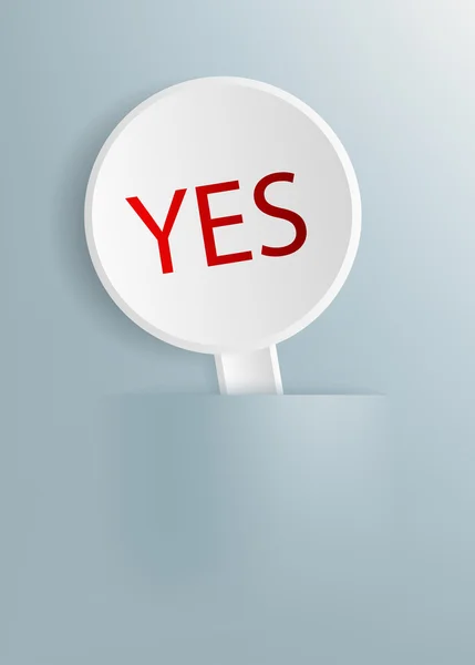 "yes 板" — 图库照片