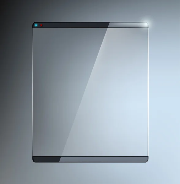 Touch screen trasparente — Vettoriale Stock