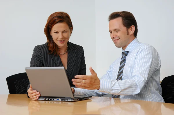 Two Having A Business Meeting — Stock Photo, Image