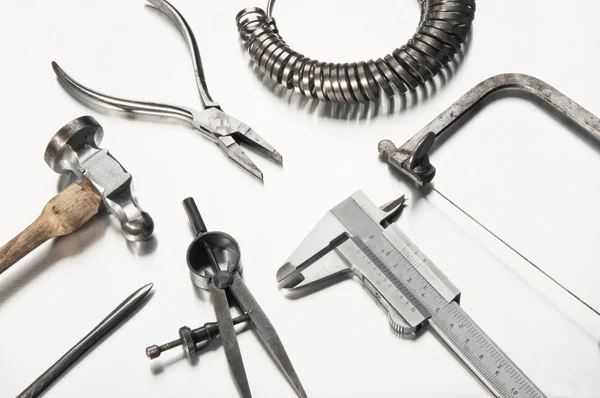 Different Goldsmith's Tools — Stock Photo, Image