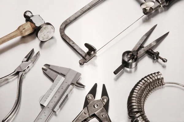 Different Goldsmith's Tools — Stock Photo, Image