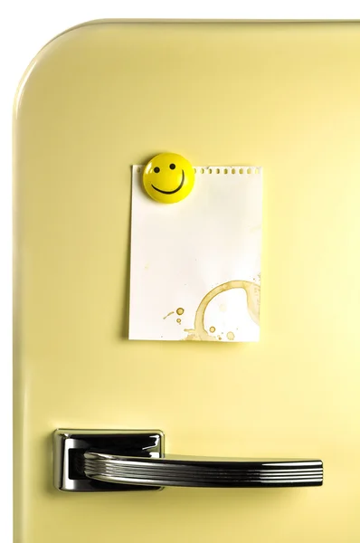 Leave a message on the fridge — Stock Photo, Image