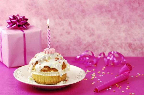 Birthday Muffin — Stock Photo, Image