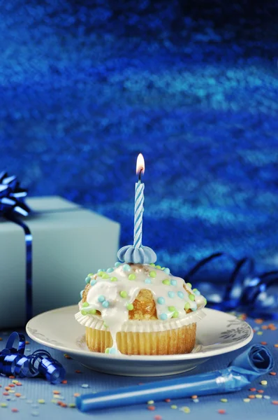 Birthday Muffin — Stock Photo, Image