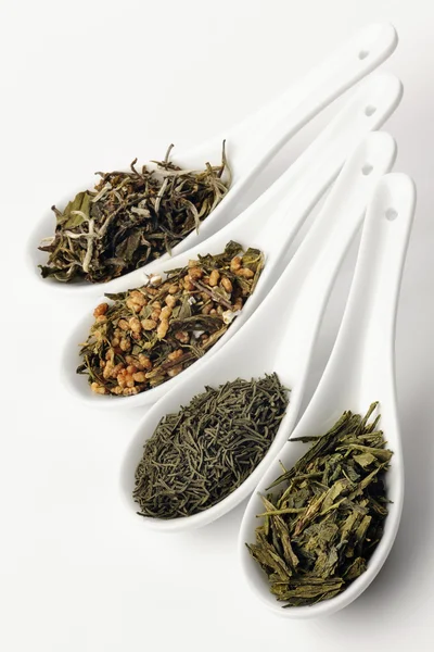 Diferentes tipos de té verde —  Fotos de Stock