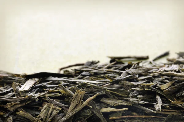 Lockerer grüner Tee aus nächster Nähe — Stockfoto