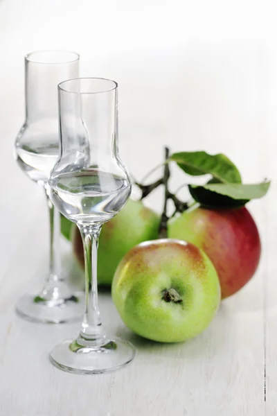 Fruit brandy, appel brandy, grappa — Stockfoto