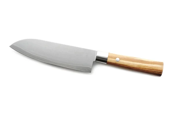 Santoku Damask Steel Kitchen Knife — Stock Photo, Image