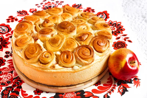 Apple pie isolated — Stock Photo, Image