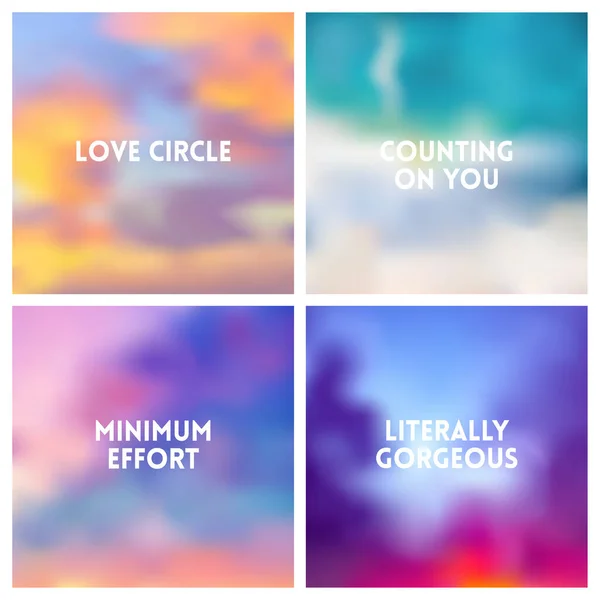 Abstract Vector Multicolored Blurred Background Set Colors Set Square Blurred — Archivo Imágenes Vectoriales