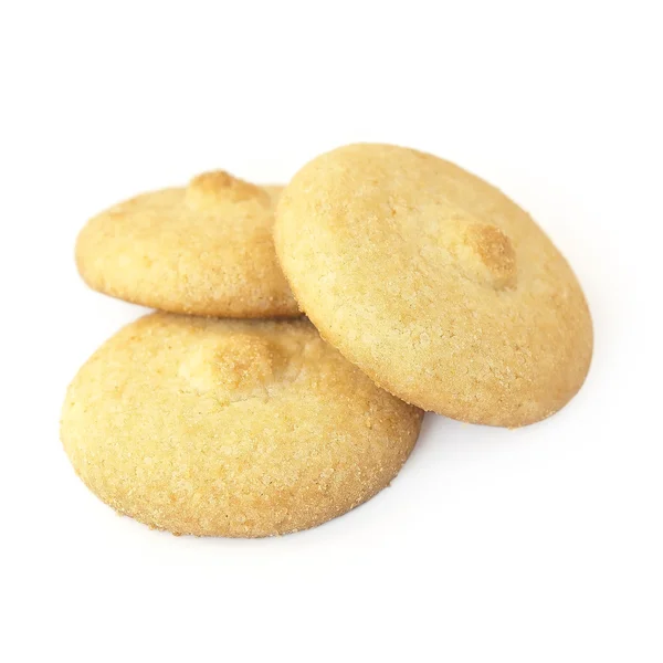 Galletas aisladas sobre fondo blanco — Foto de Stock