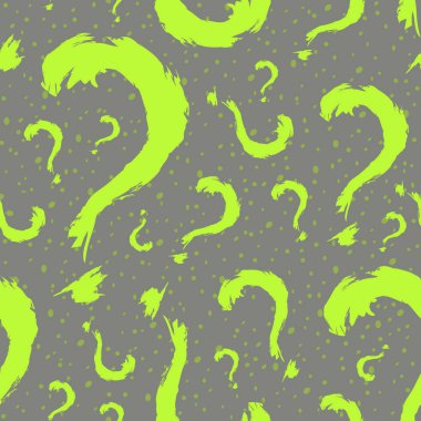 Question mark seamless pattern background clipart