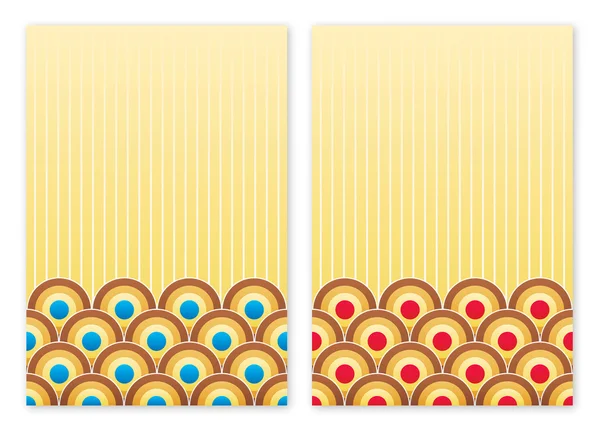 iki retro tarz arka planlar