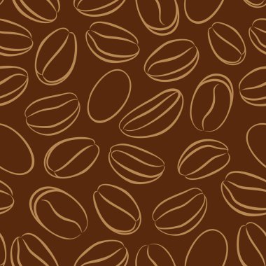 Kahve çekirdekleri ile kusursuz desen