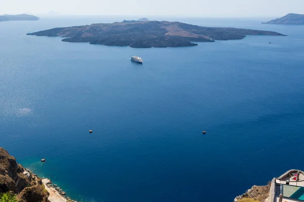 Nea Kameni 그리스의 무인도 섬이다 산토리니 칼데라 그리스의 키클라데스 — 스톡 사진