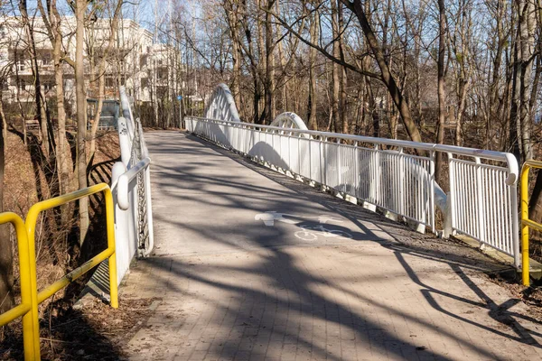 Piccolo Ponte Nel Parco Kolibki Gdynia Polonia — Foto Stock