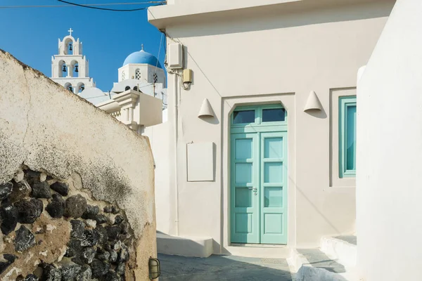 Architecture Typique Pyrgos Village Pittoresque Santorin Îles Cyclades Grèce — Photo