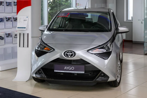 Chwaszczyno Poland May 2022 New Model Toyota Aygo Presented Car — Zdjęcie stockowe