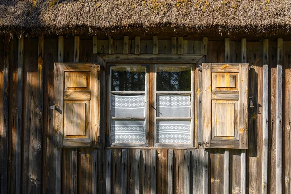 Wdzydze Kiszewskie Poland May 2022 Thatched Cottage Kashubian Ethnographic Park — Stock Photo, Image