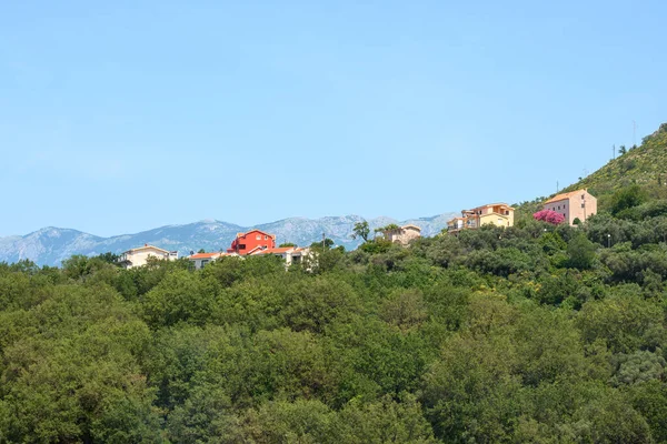 Natureza Montanhosa Montenegro Casas Encosta — Fotografia de Stock